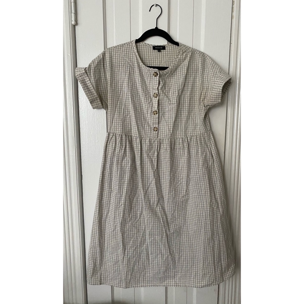 ROOLEE Button Down Plaid Dress